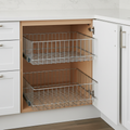 Organizador extraíble de dos niveles para armario de cocina