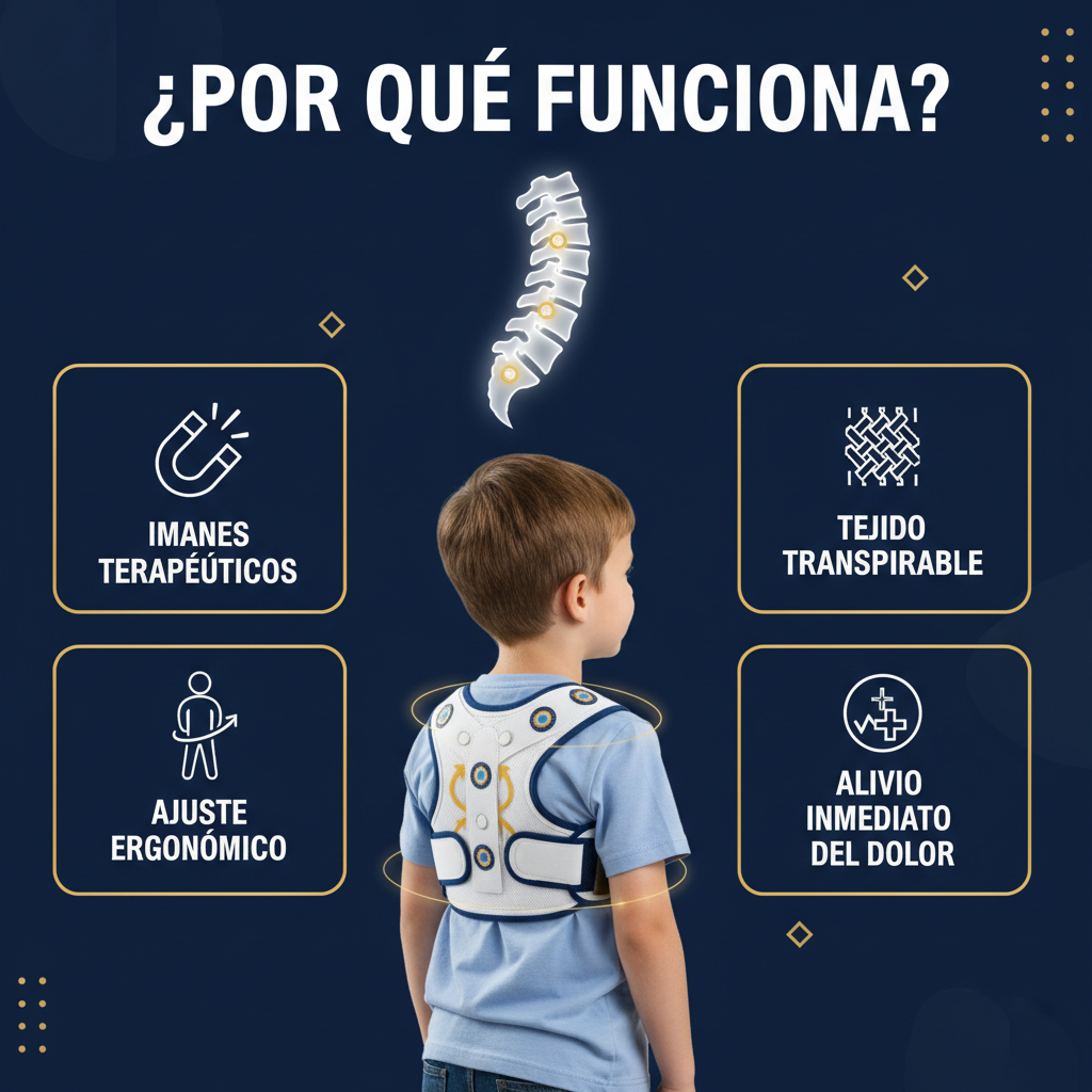 ¿Por qué funciona? Características del corrector de postura magnético