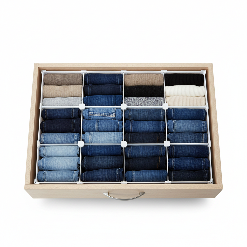 Separador ajustable organizador de cajones para ropa